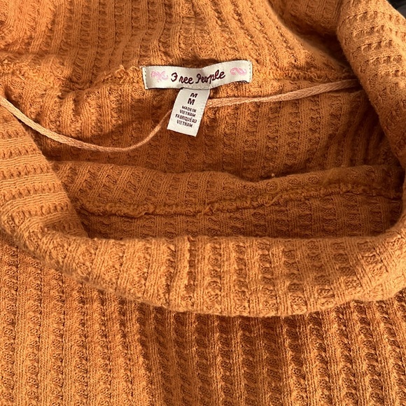 Free People waffle knit open back top - Picture 9 of 9